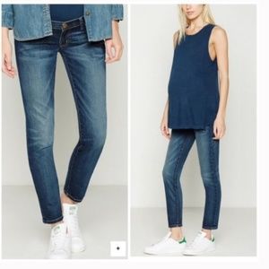 Hatch x Current Elliot Maternity Stiletto Jean In Townie 27